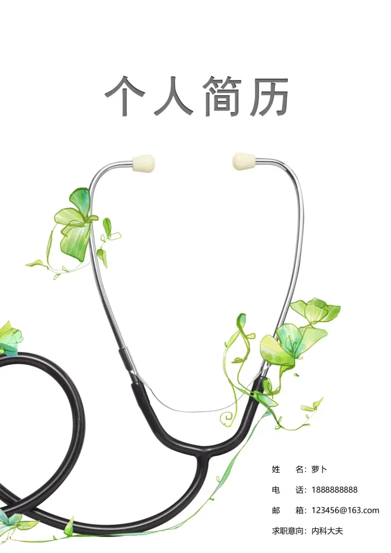 护士求职宝典4页简历制作指南 预览图